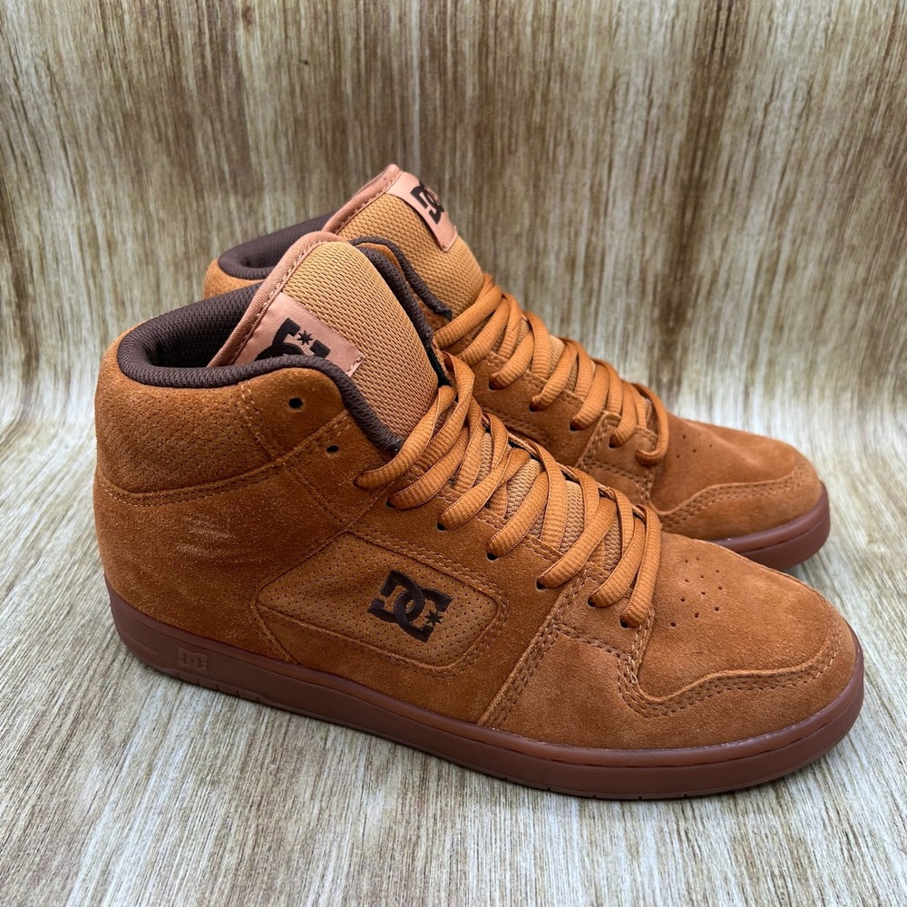 DC Manteca 4 Hi Men's Size 10 Brown Suede High Top Skate Shoes ADYS100743